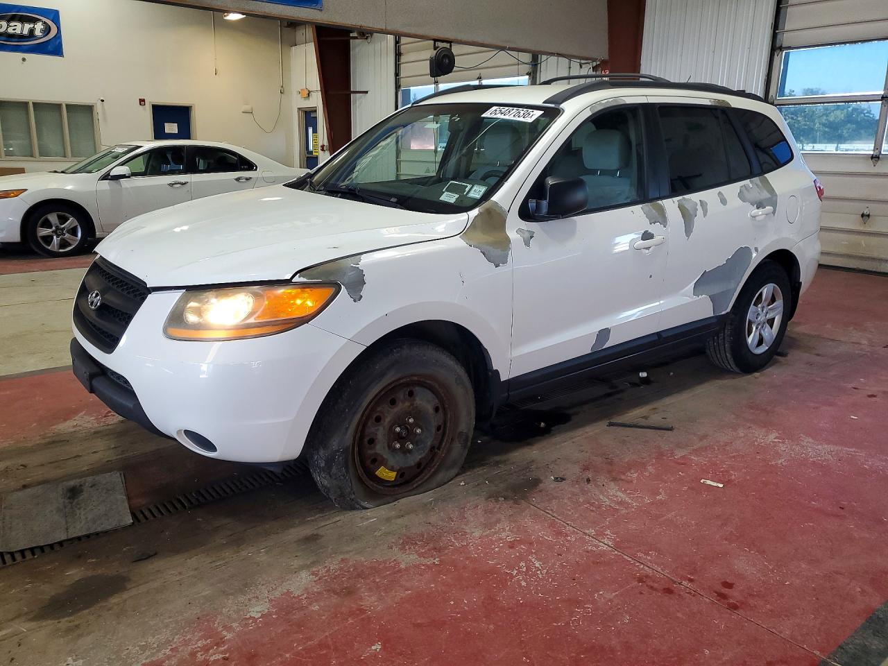 2009 Hyundai Santa Fe Gls White vin: 5NMSG13D69H325354