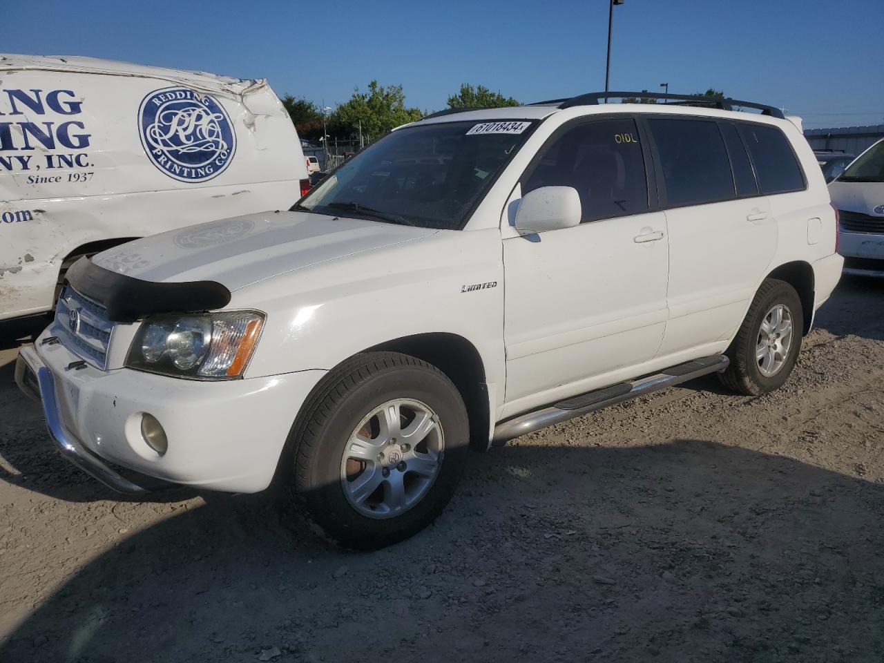 2001 Toyota Highlander White vin: JTEHF21A510019628