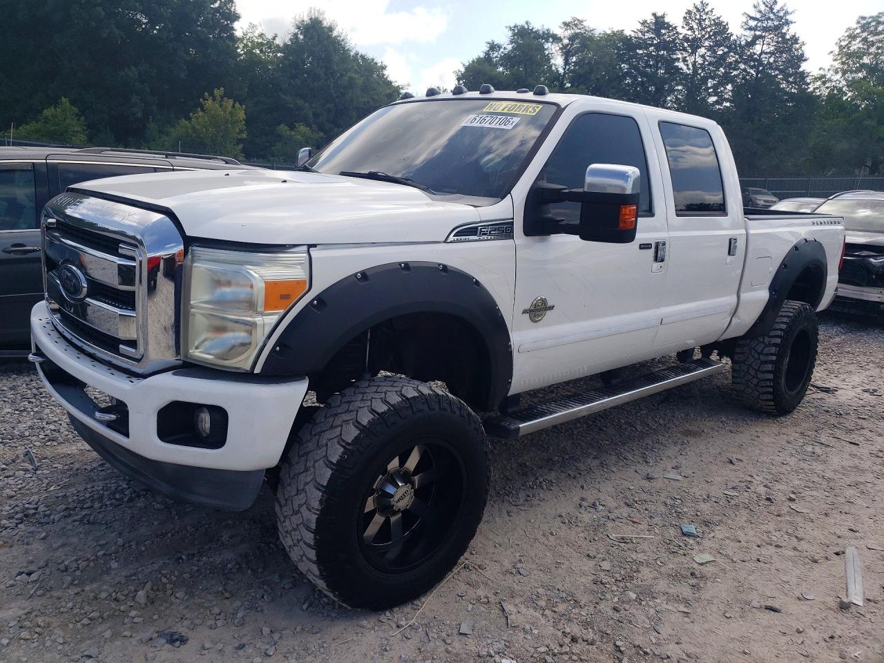 2014 Ford F250 Super Duty Белый vin: 1FT7W2BT8EEA83655