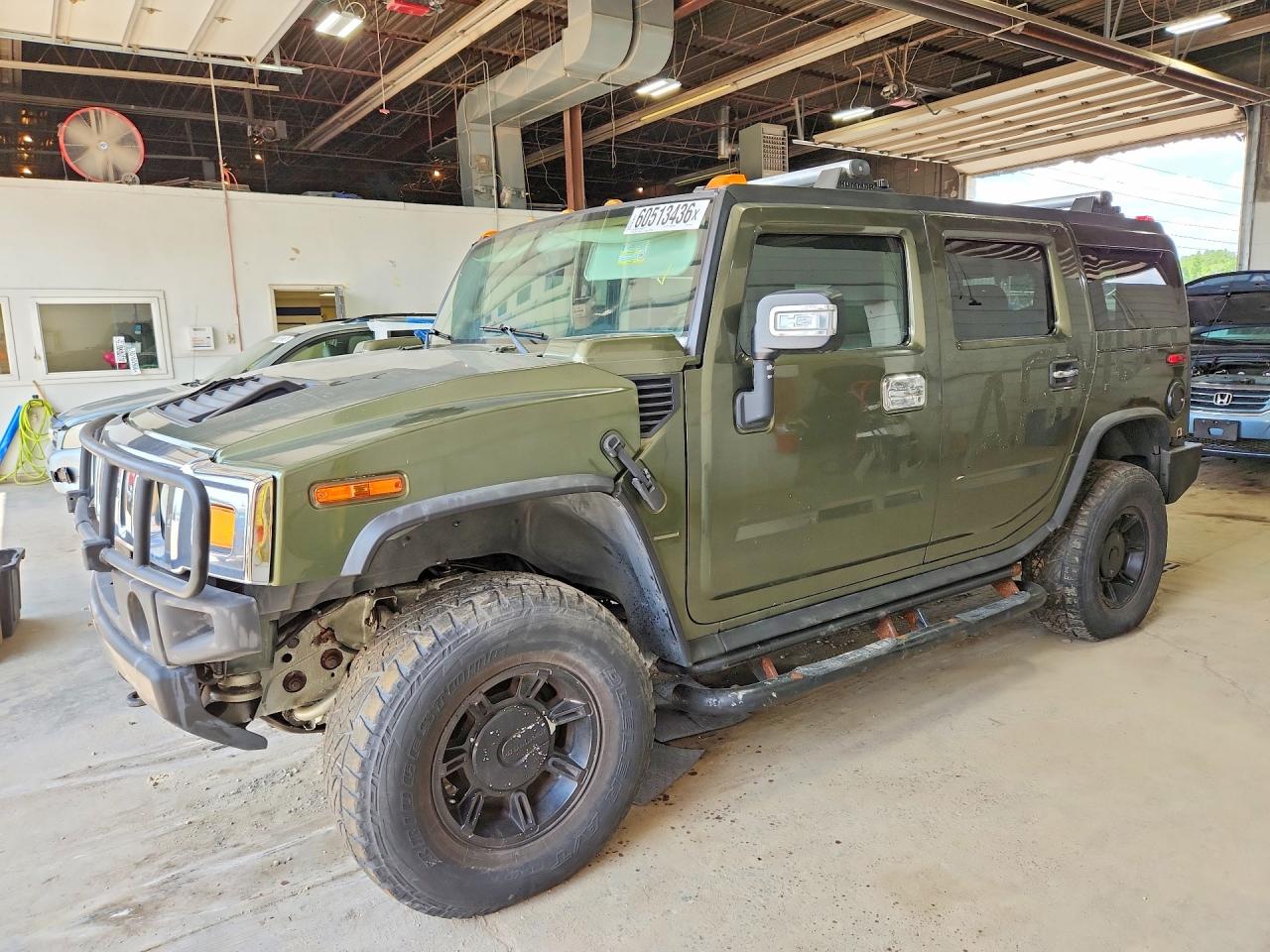 2003 Hummer H2 Green vin: 5GRGN23U83H145186