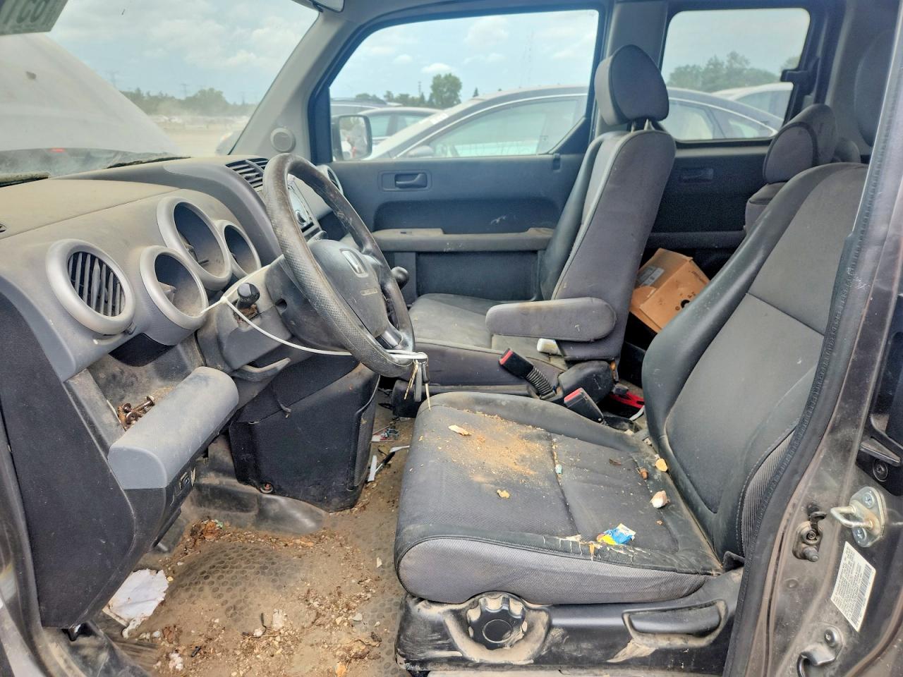 2005 Honda Element Ex Silver vin: 5J6YH17675L005451