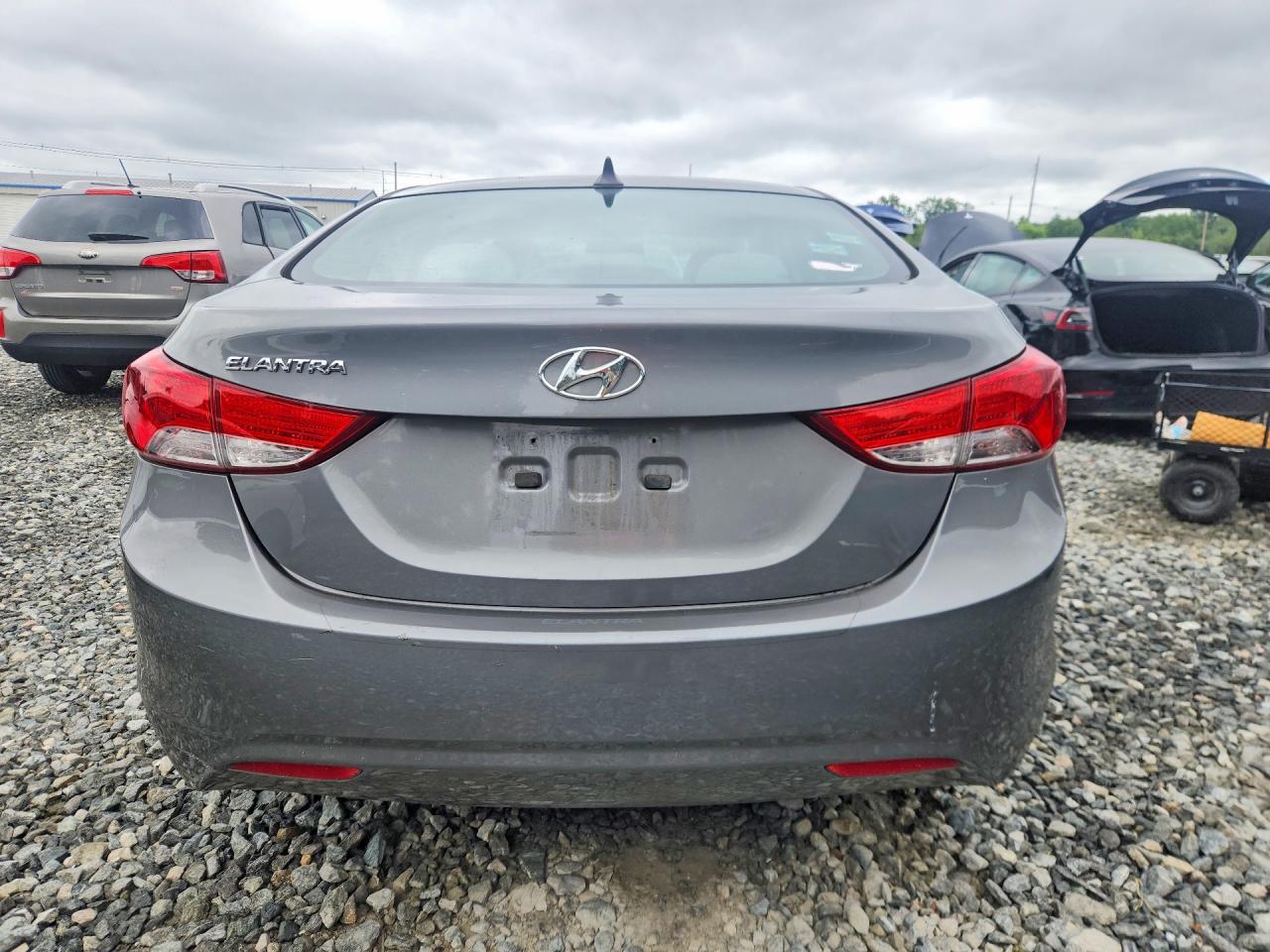 2013 Hyundai Elantra Gls Gray vin: 5NPDH4AE8DH378135