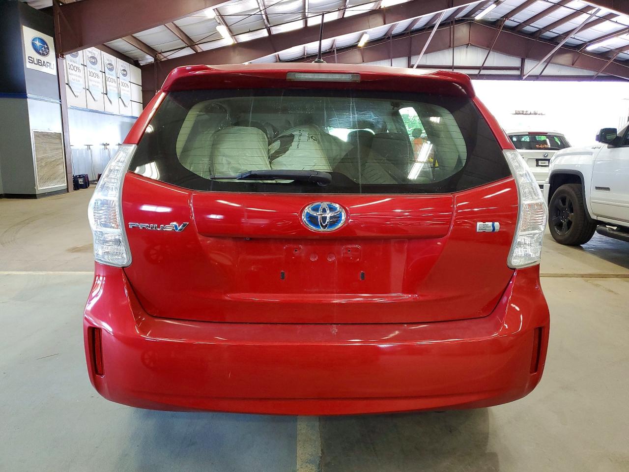 2013 Toyota Prius V Three Red vin: JTDZN3EU4D3190475