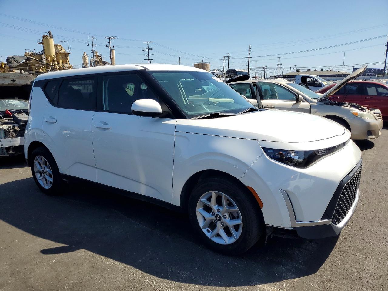 2023 Kia Soul Lx White vin: KNDJ23AU9P7851474