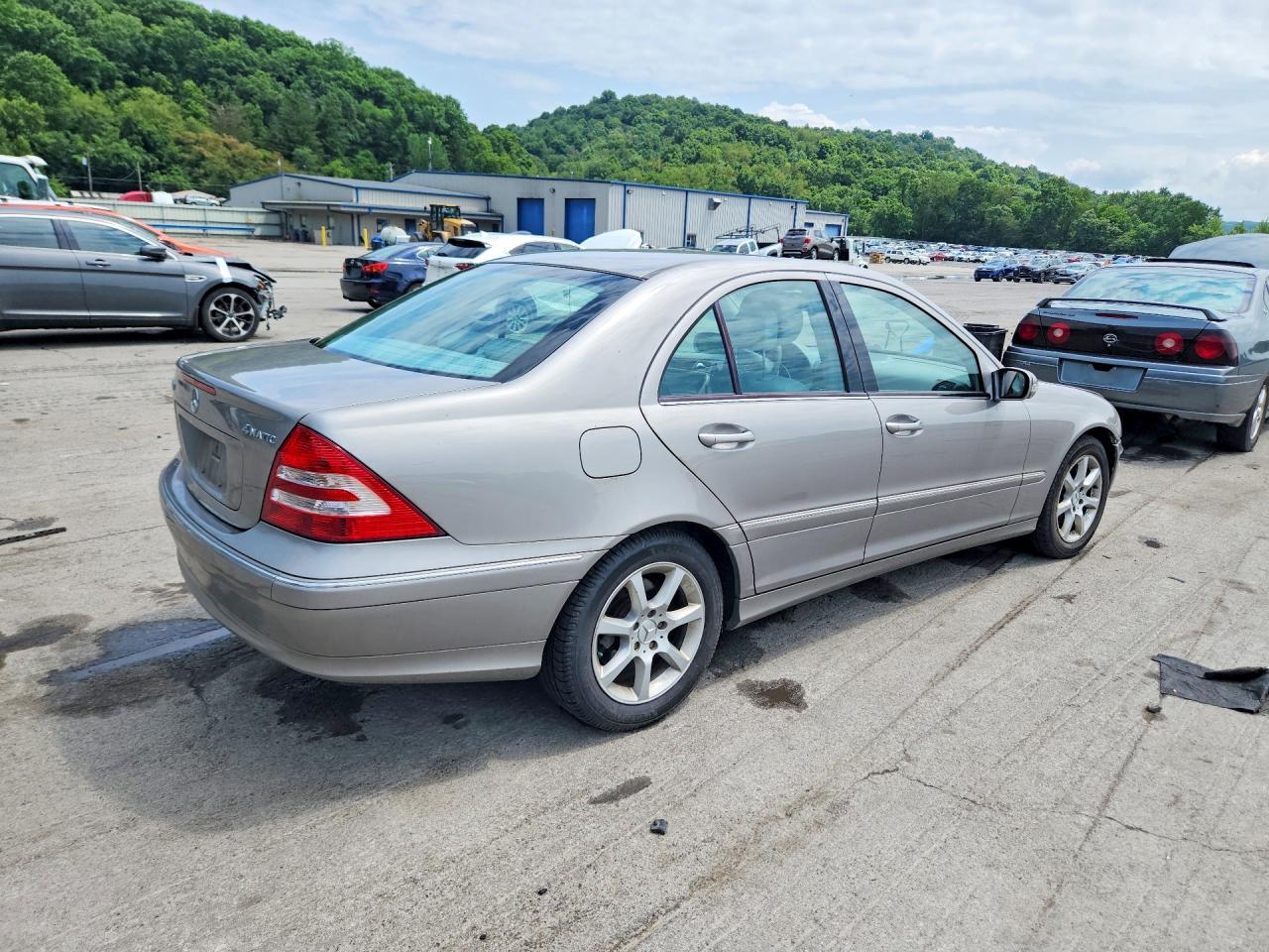 2007 Mercedes-benz C 280 4matic Silver vin: WDBRF92H17F928564