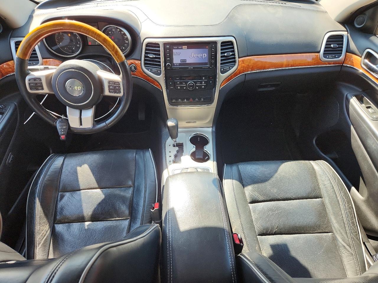 2012 Jeep Grand Cherokee Overland Black vin: 1C4RJFCT1CC148612