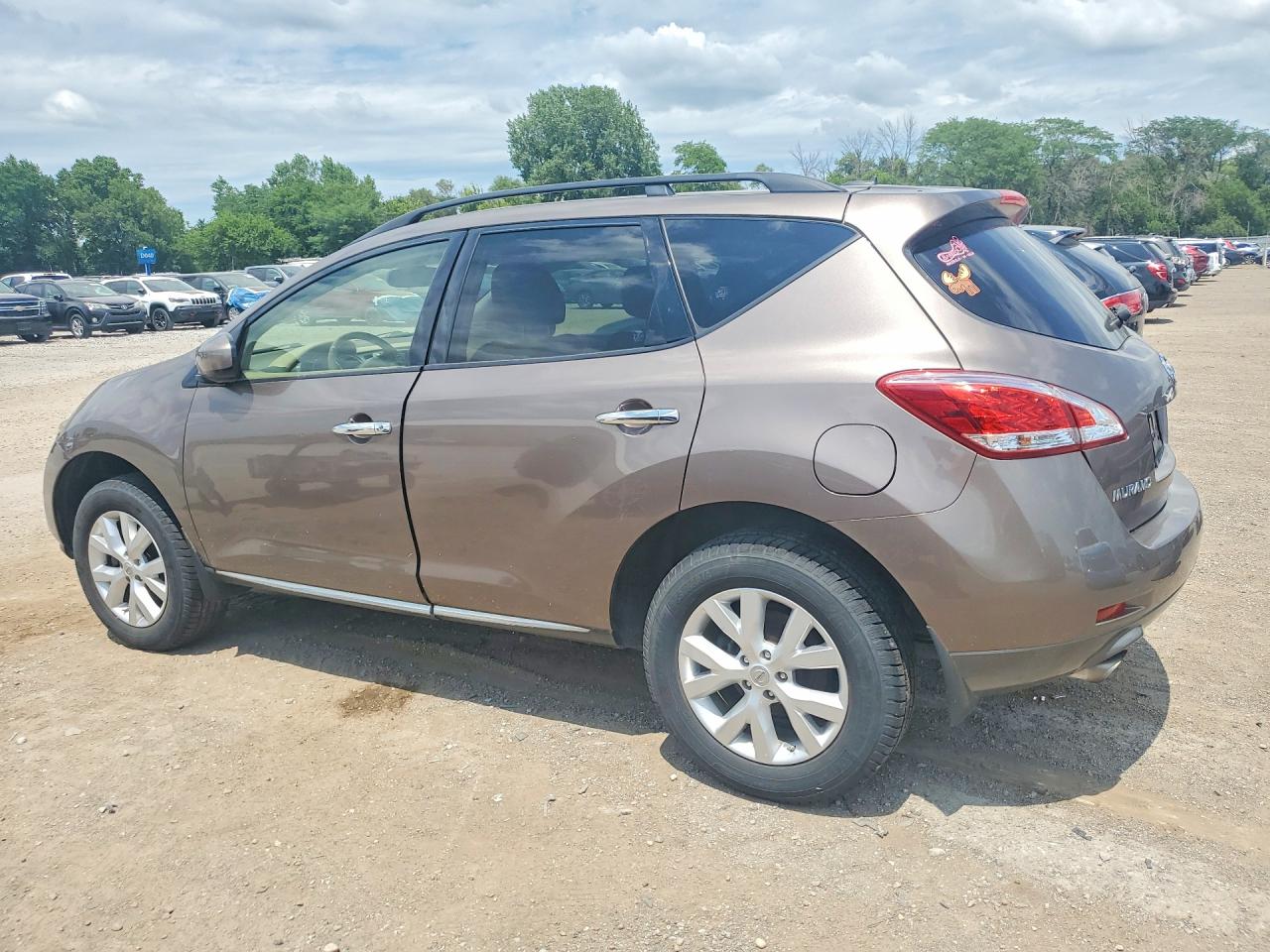 2014 Nissan Murano Sl Brown vin: JN8AZ1MW8EW505047