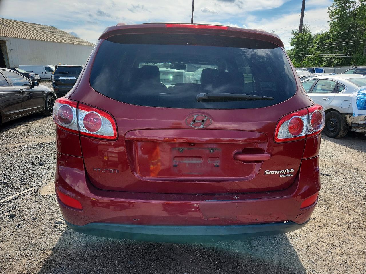 2011 Hyundai Santa Fe Se Красный vin: 5XYZHDAG3BG003815