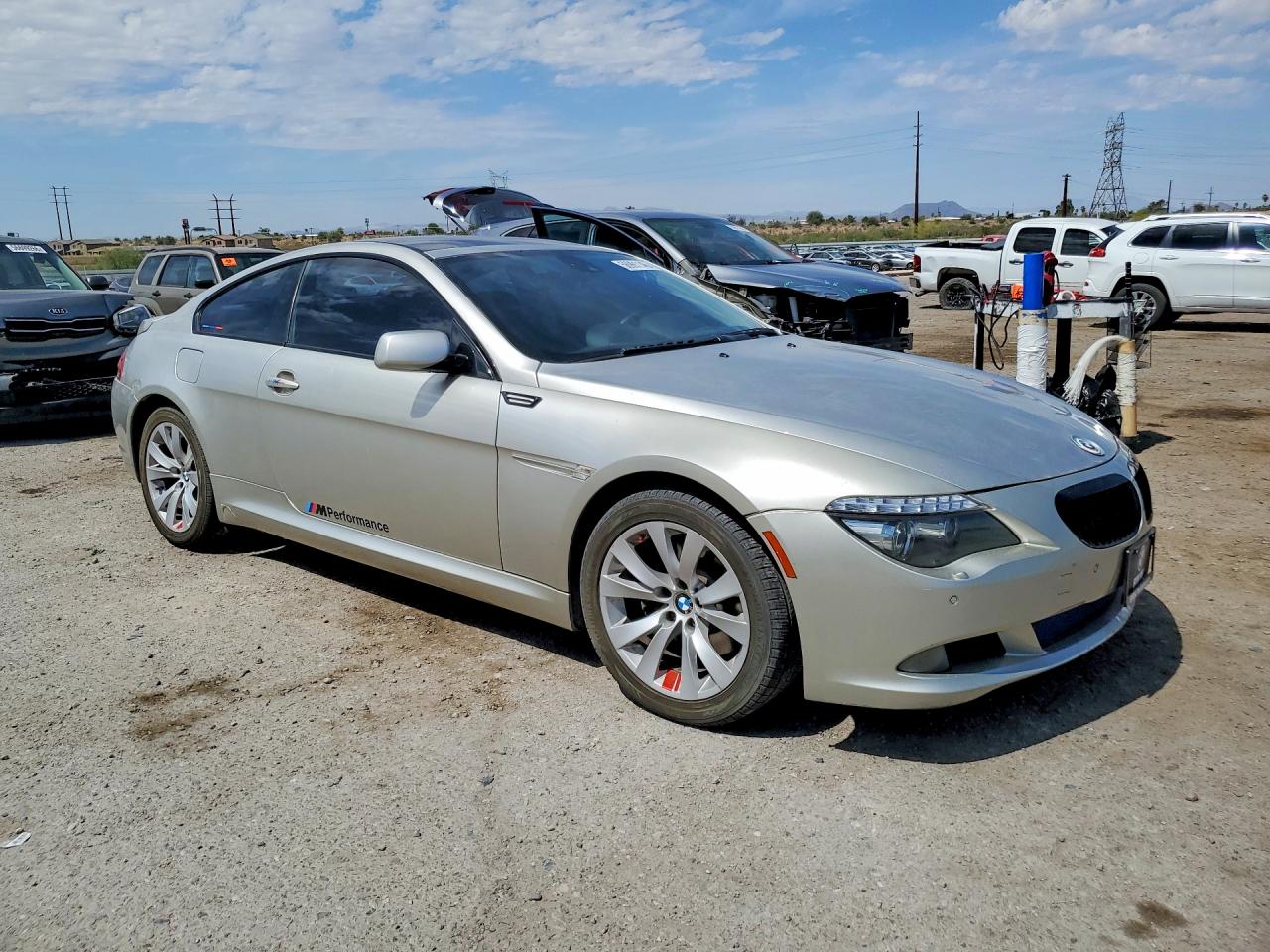 2008 Bmw 650 I Silver vin: WBAEA53518CV91681