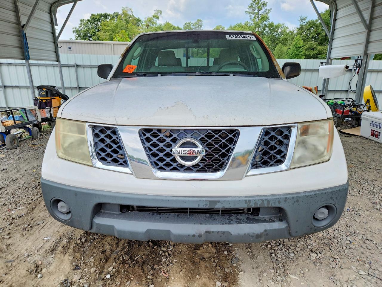 2006 Nissan Frontier Xe White vin: 1N6BD06T66C426990