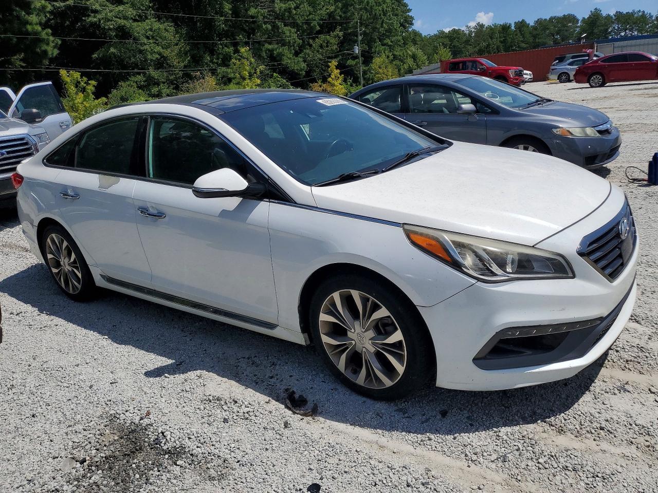 2015 Hyundai Sonata Limited 2.0t White vin: 5NPE34AB6FH163221