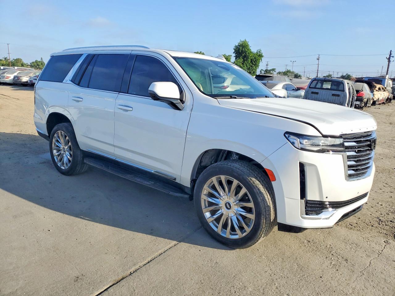 2021 Cadillac Escalade Premium Luxury White vin: 1GYS4BKLXMR273331