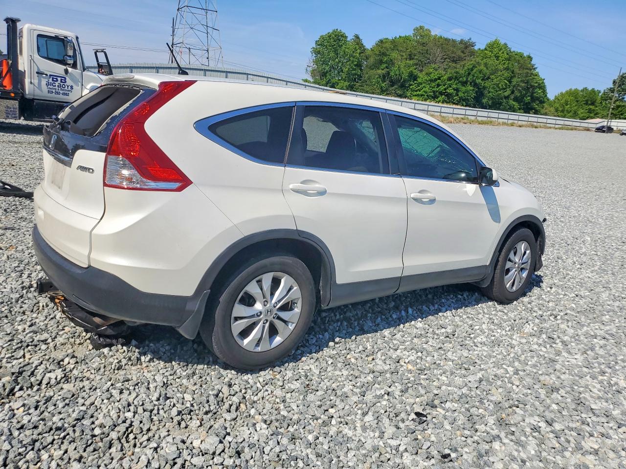 2012 Honda Cr-v Ex White vin: 5J6RM4H52CL042279