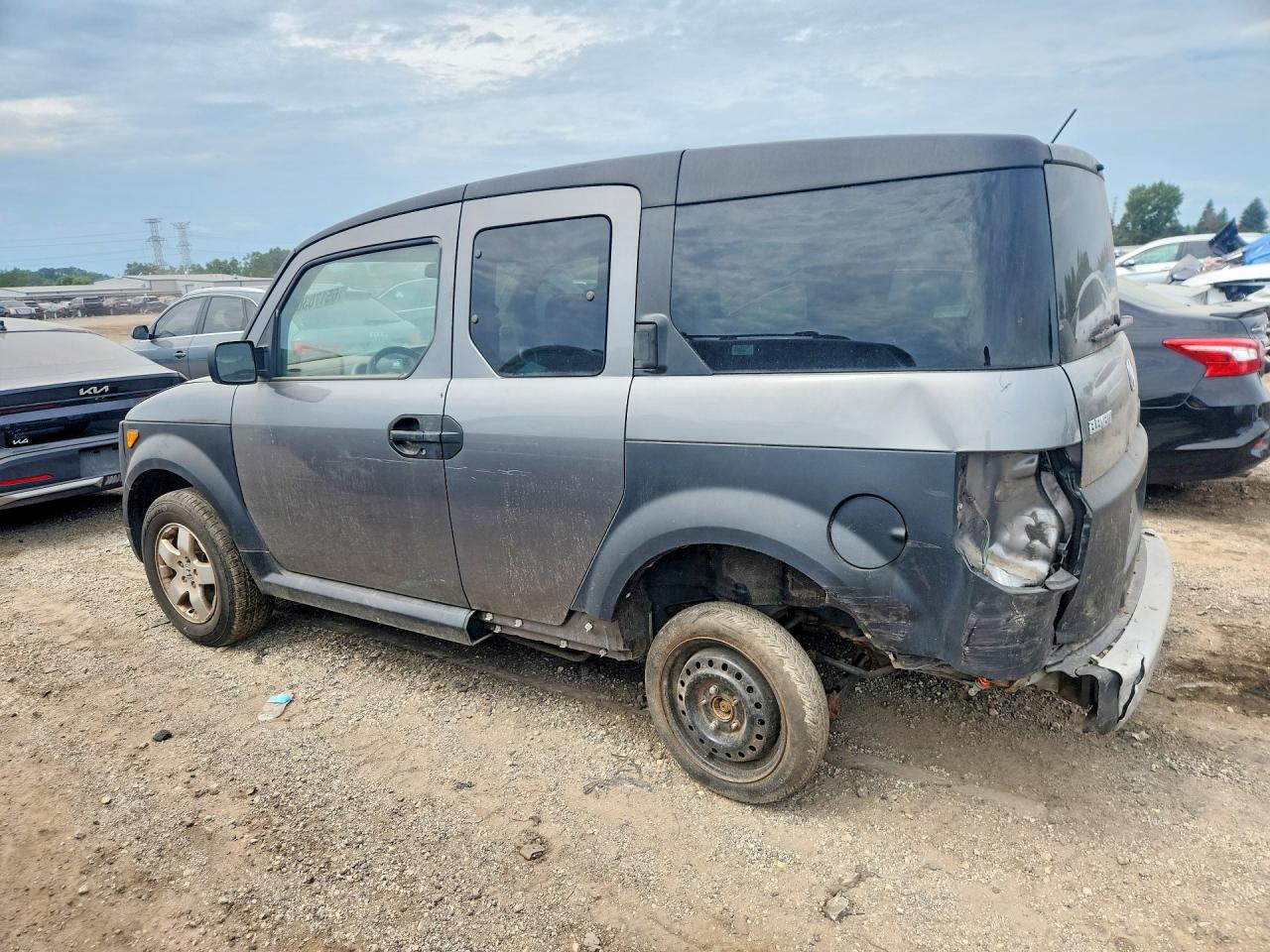 2005 Honda Element Ex Silver vin: 5J6YH17675L005451