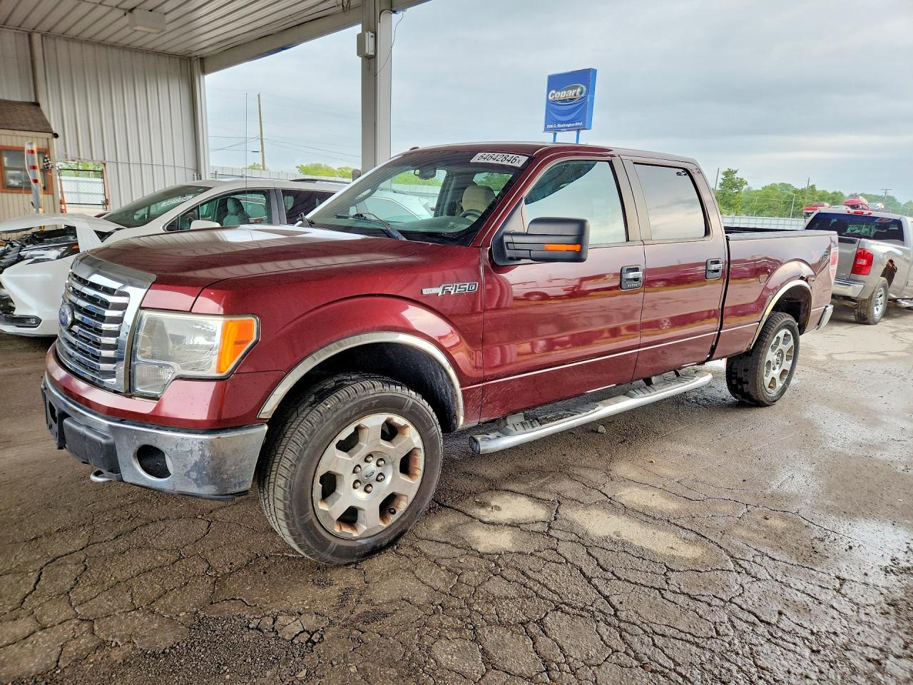 2010 Ford F150 Supercrew Maroon vin: 1FTFW1EV7AFC12380