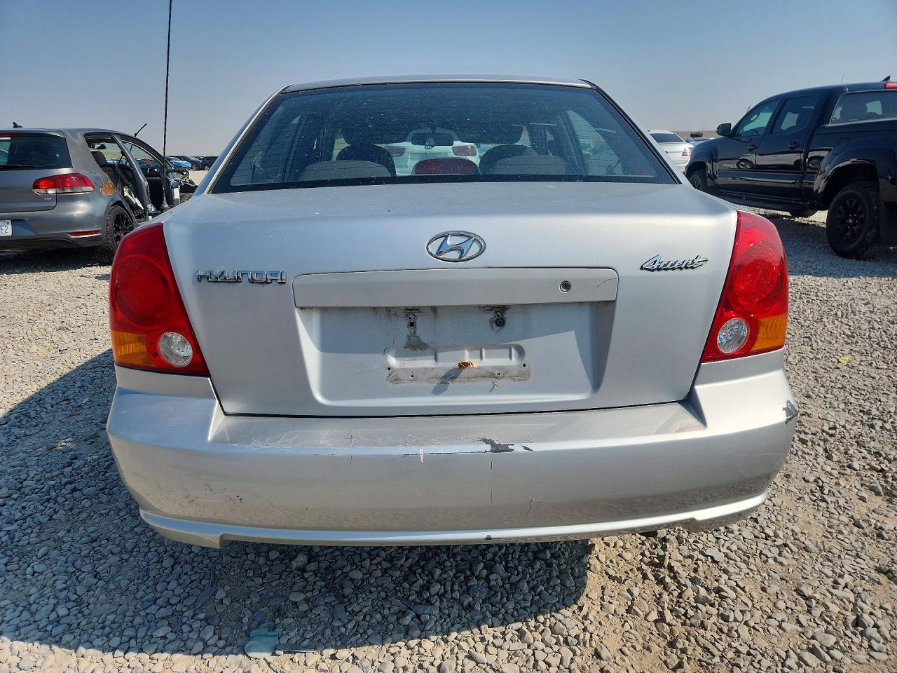 2005 Hyundai Accent Gls Silver vin: KMHCG45C05U578484