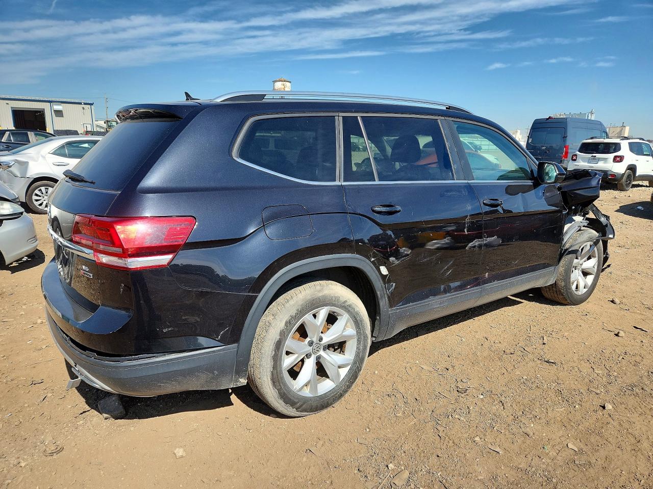 2018 Volkswagen Atlas Se Black vin: 1V2KR2CA8JC505832