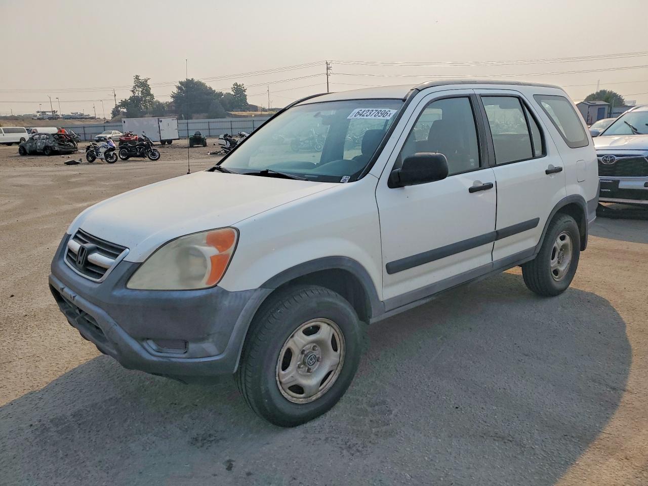 2004 Honda Cr-v Lx White vin: JHLRD68444C014982