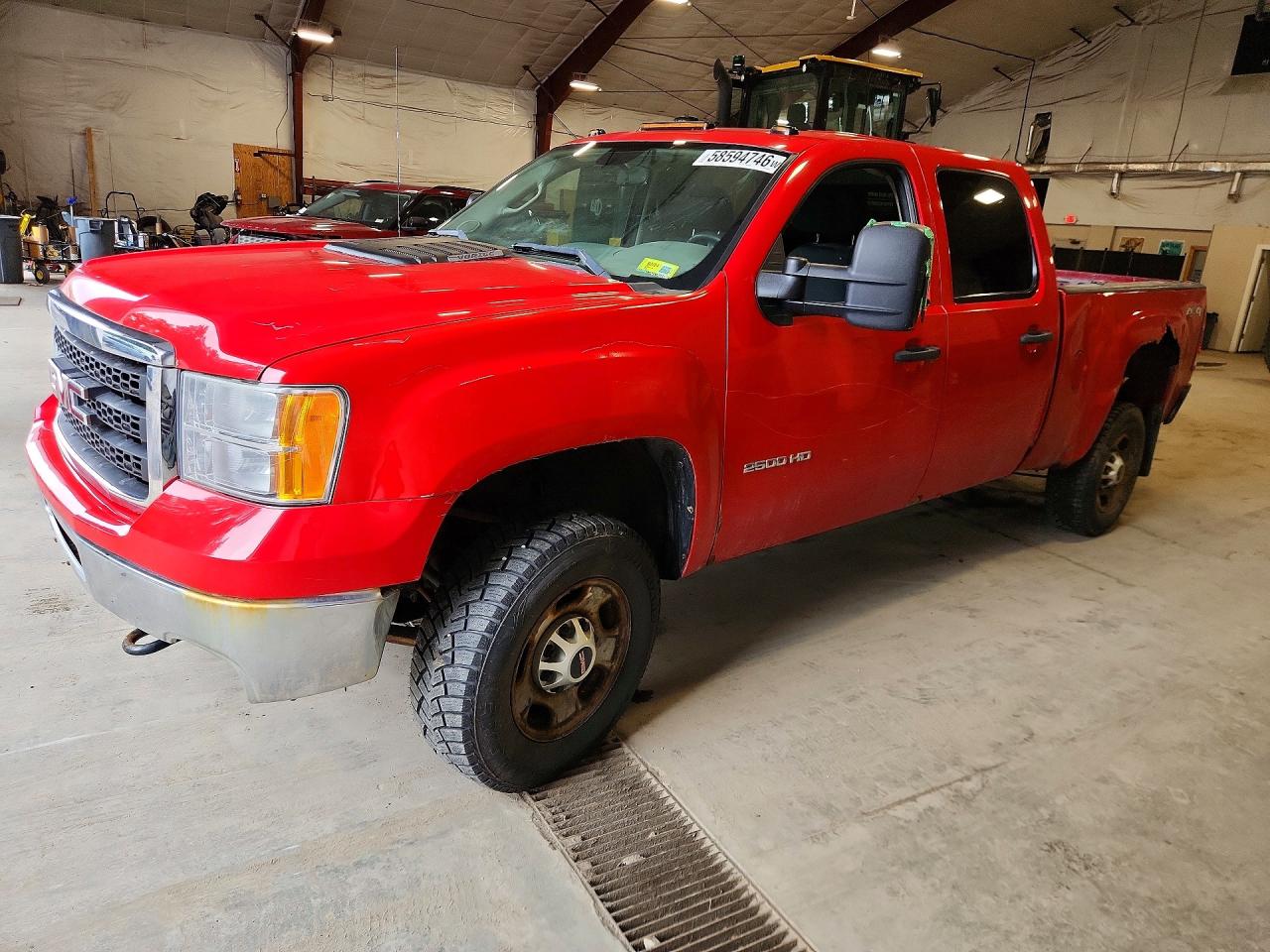 2013 Gmc Sierra K2500 Heavy Duty Red vin: 1GT12ZCG9DF230358