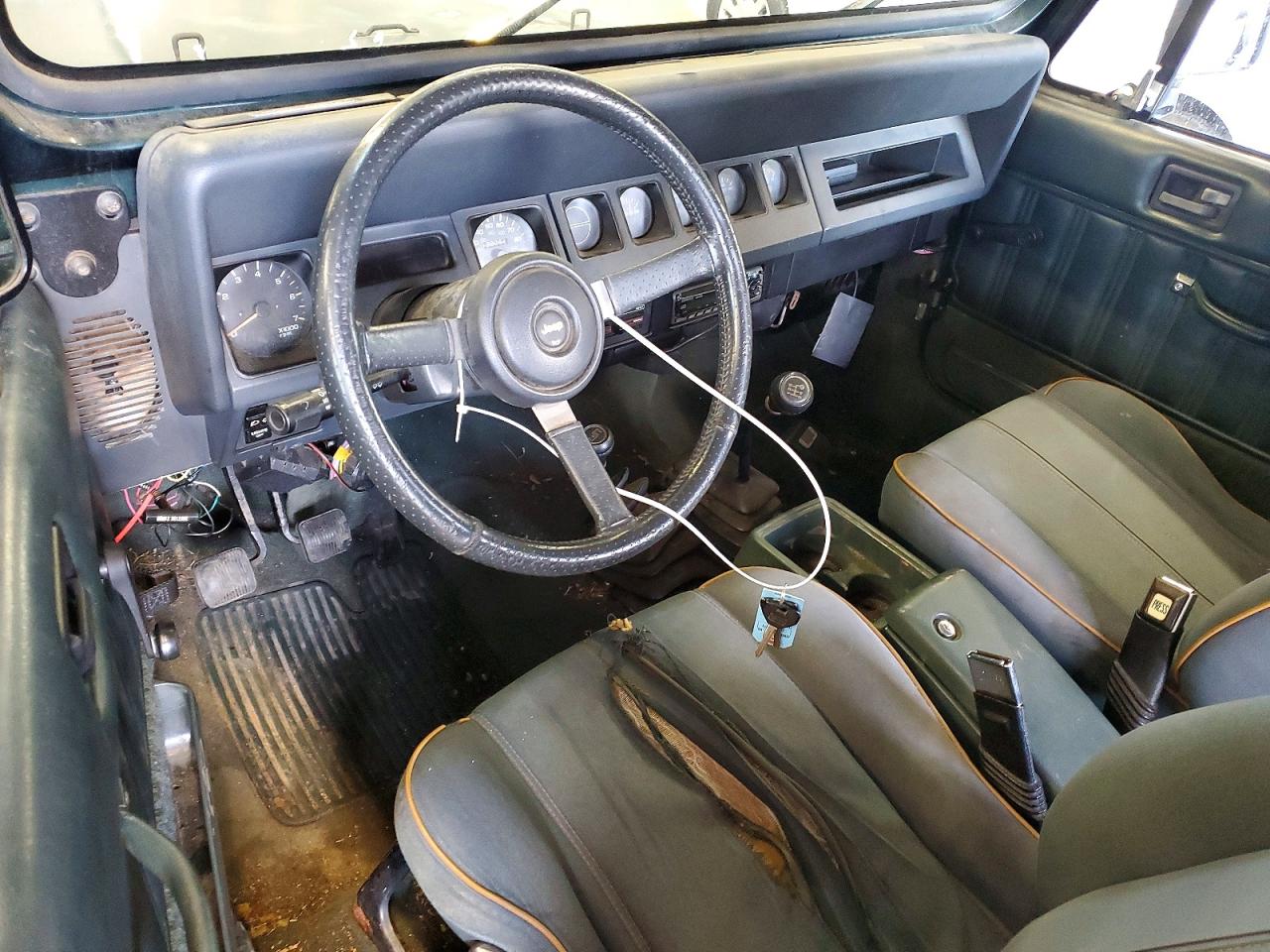 1994 Jeep Wrangler / Yj Sahara Green vin: 1J4FY49S8RP424247