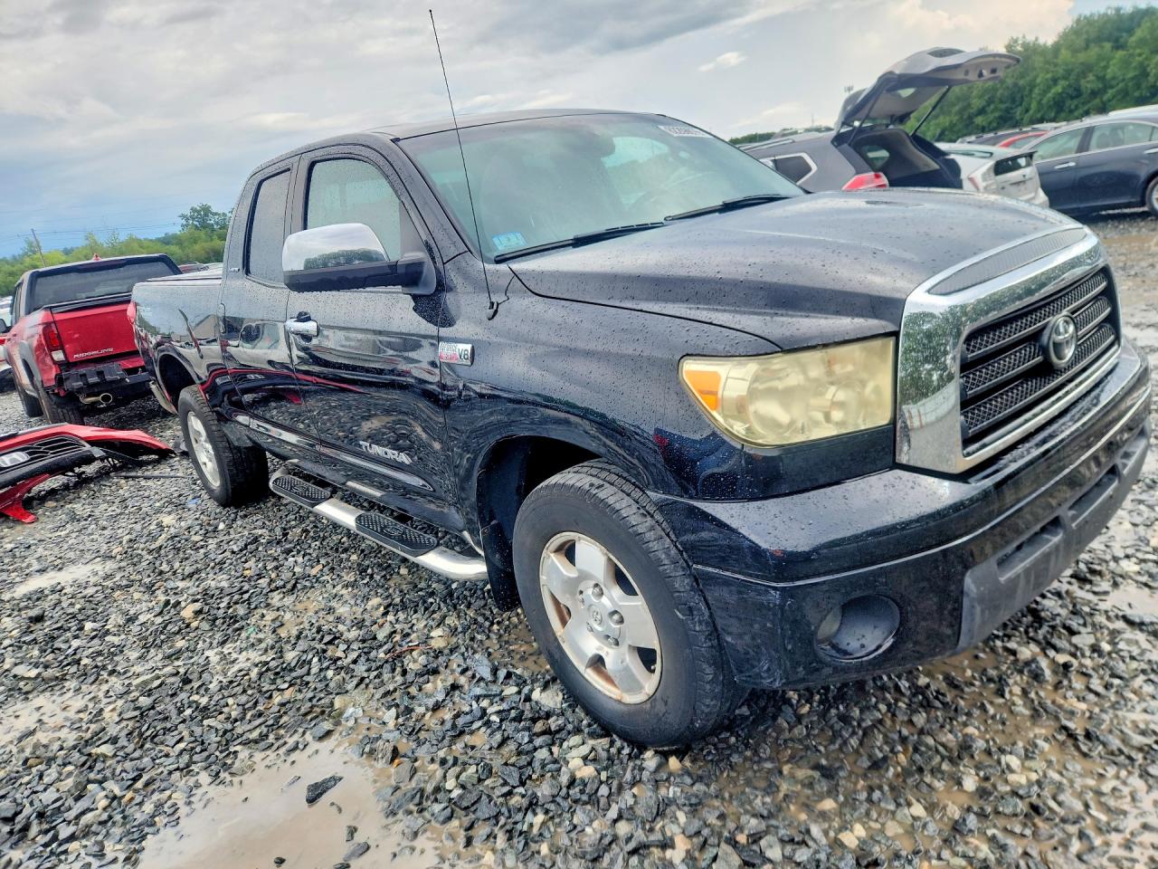 2008 Toyota Tundra Double Cab Limited Черный vin: 5TFBV58168X058105
