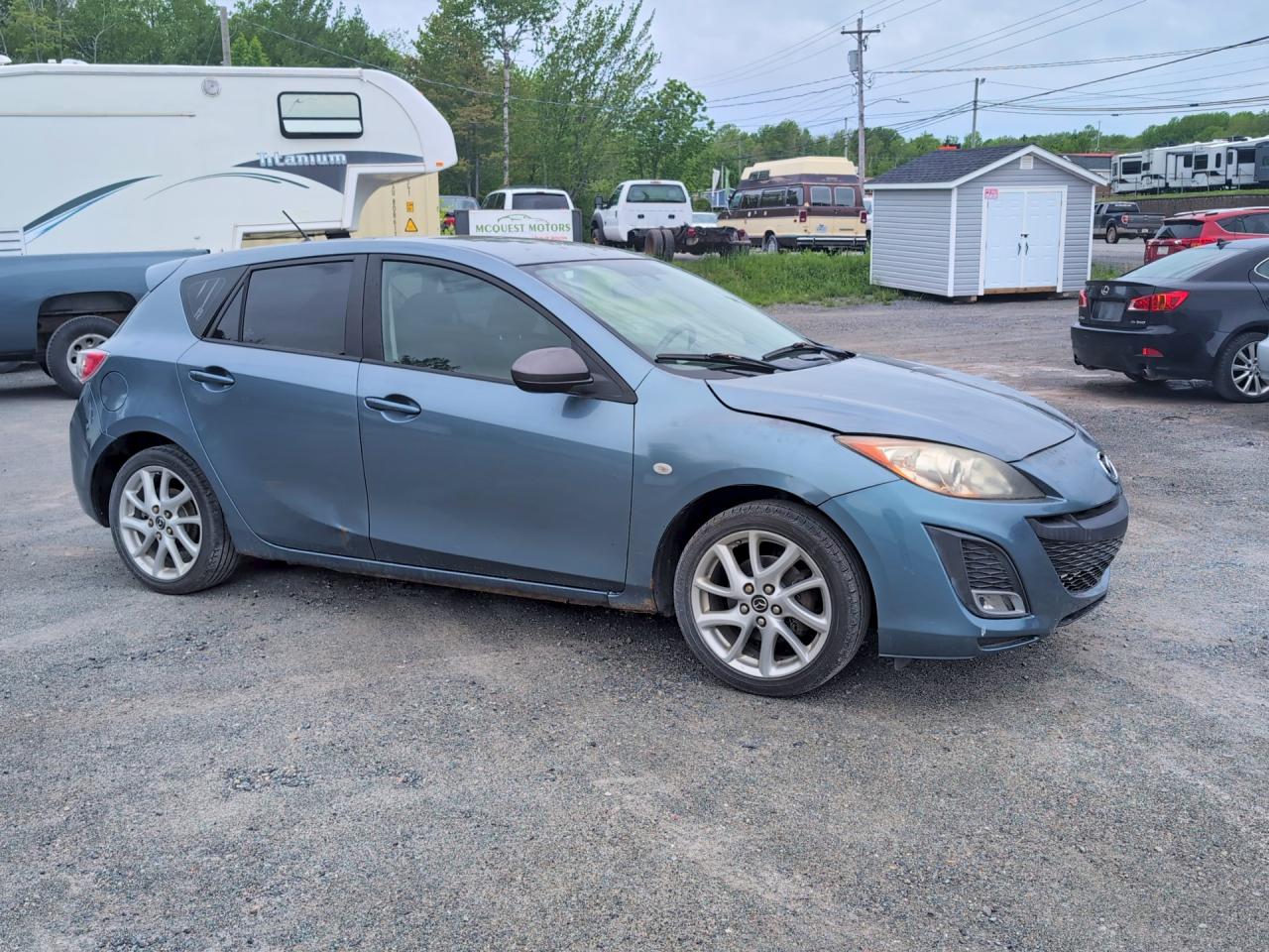2010 Mazda 3 I Blue vin: JM1BL1HF9A1299336