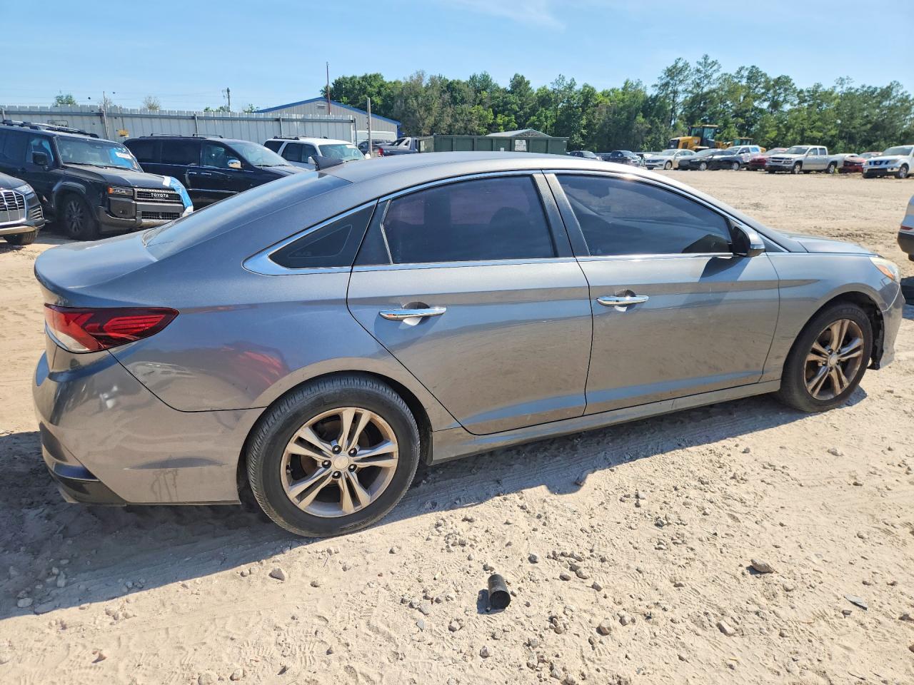 2018 Hyundai Sonata Sel Серый vin: 5NPE34AF5JH624825