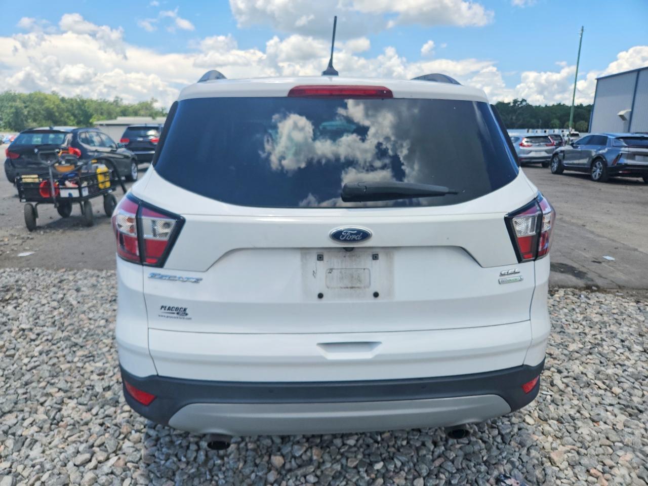 2018 Ford Escape Sel White vin: 1FMCU0HD6JUB20528