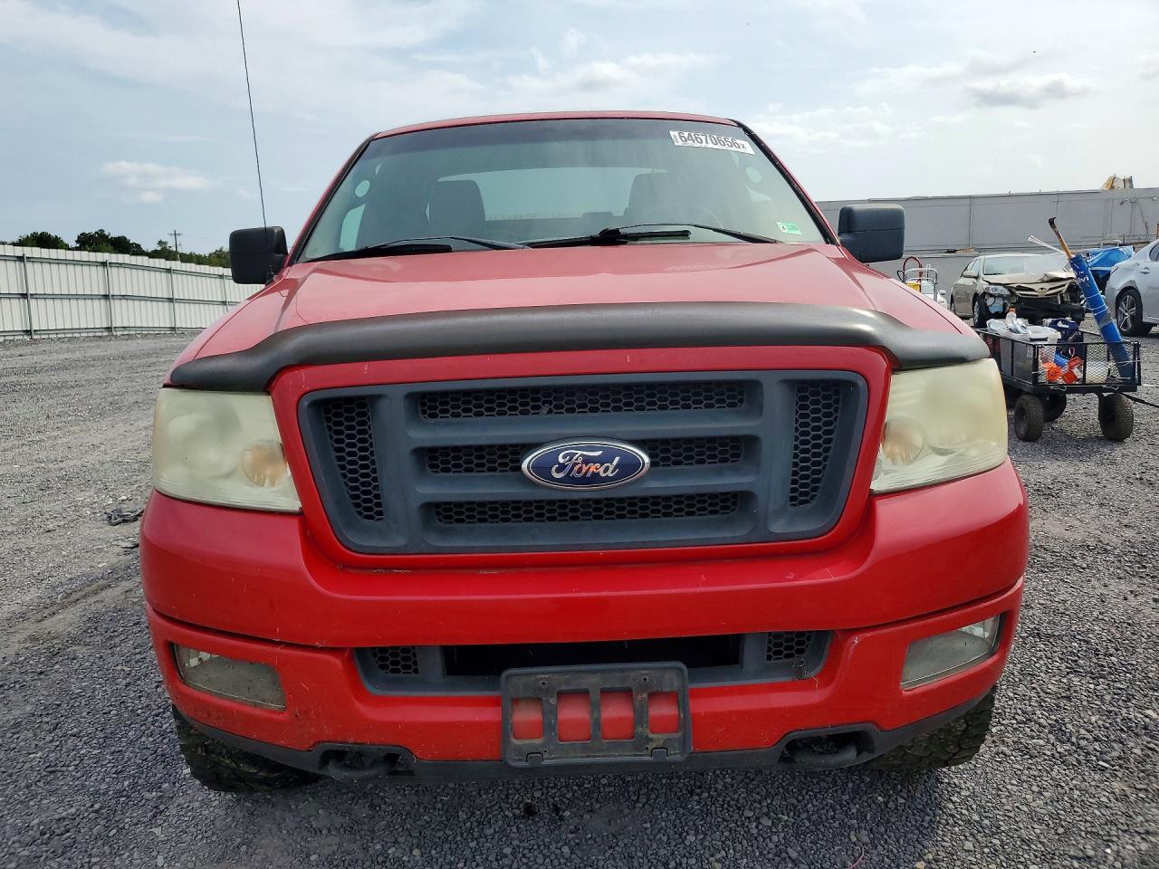 2005 Ford F150 Red vin: 1FTPX145X5FB75995