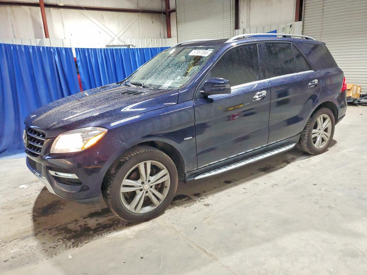 2012 Mercedes-benz Ml 350 4matic Blue vin: 4JGDA5HB4CA033322