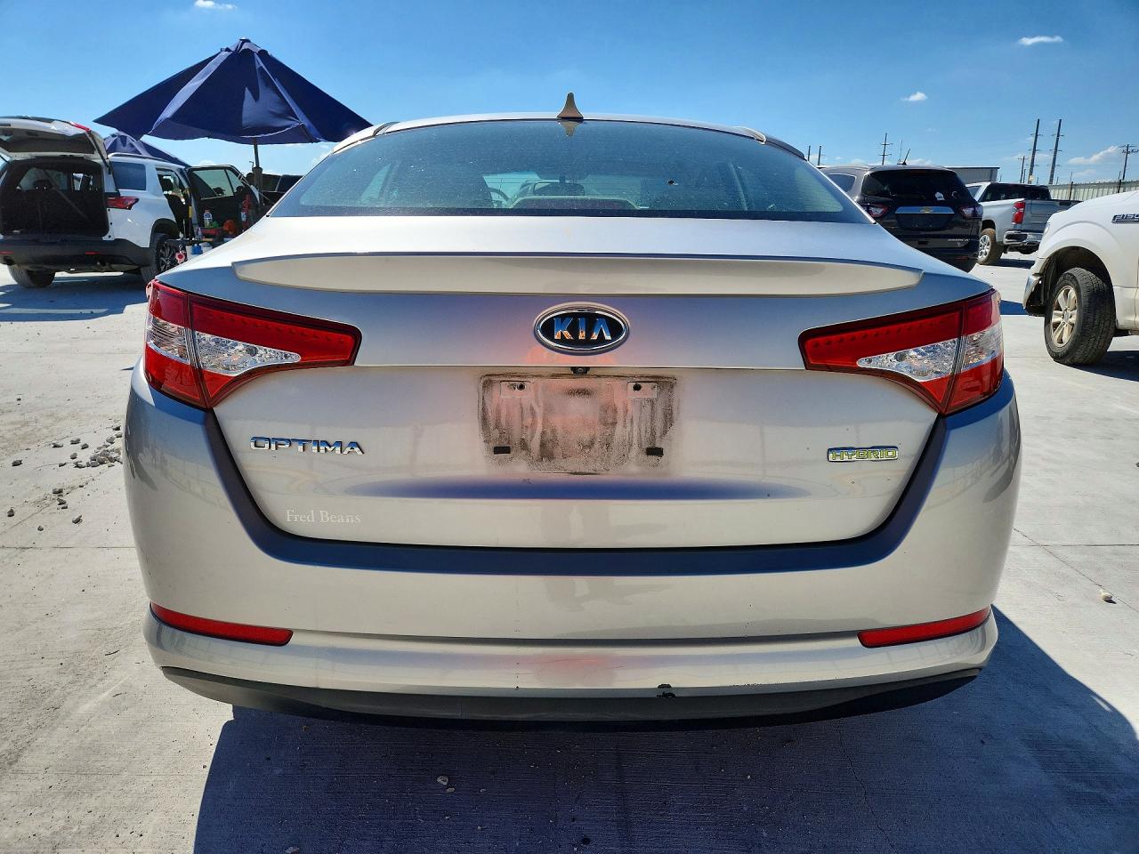 2012 Kia Optima Hybrid Silver vin: KNAGM4AD0C5011516