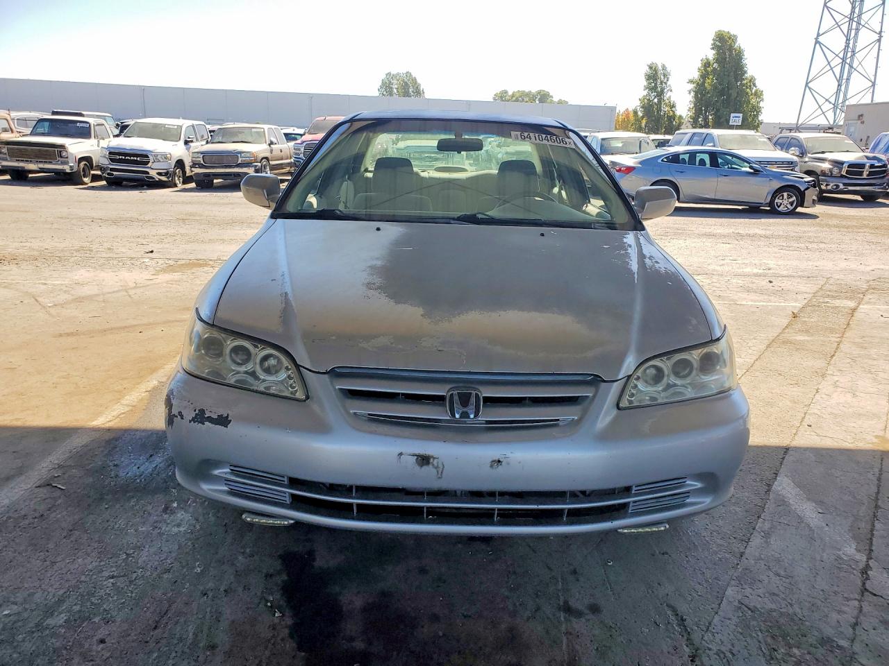 2002 Honda Accord Lx Silver vin: 3HGCG665X2G706794