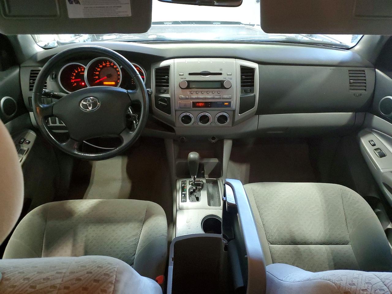 2005 Toyota Tacoma Double Cab Silver vin: 5TELU42N25Z130094