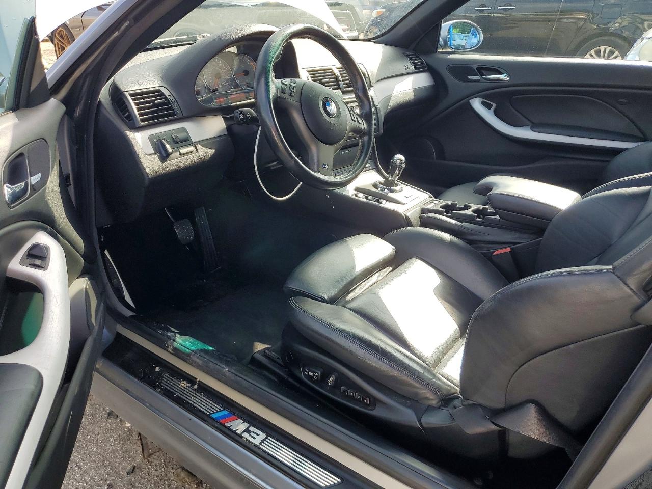 2004 Bmw M3 Silver vin: WBSBR93444PK04906