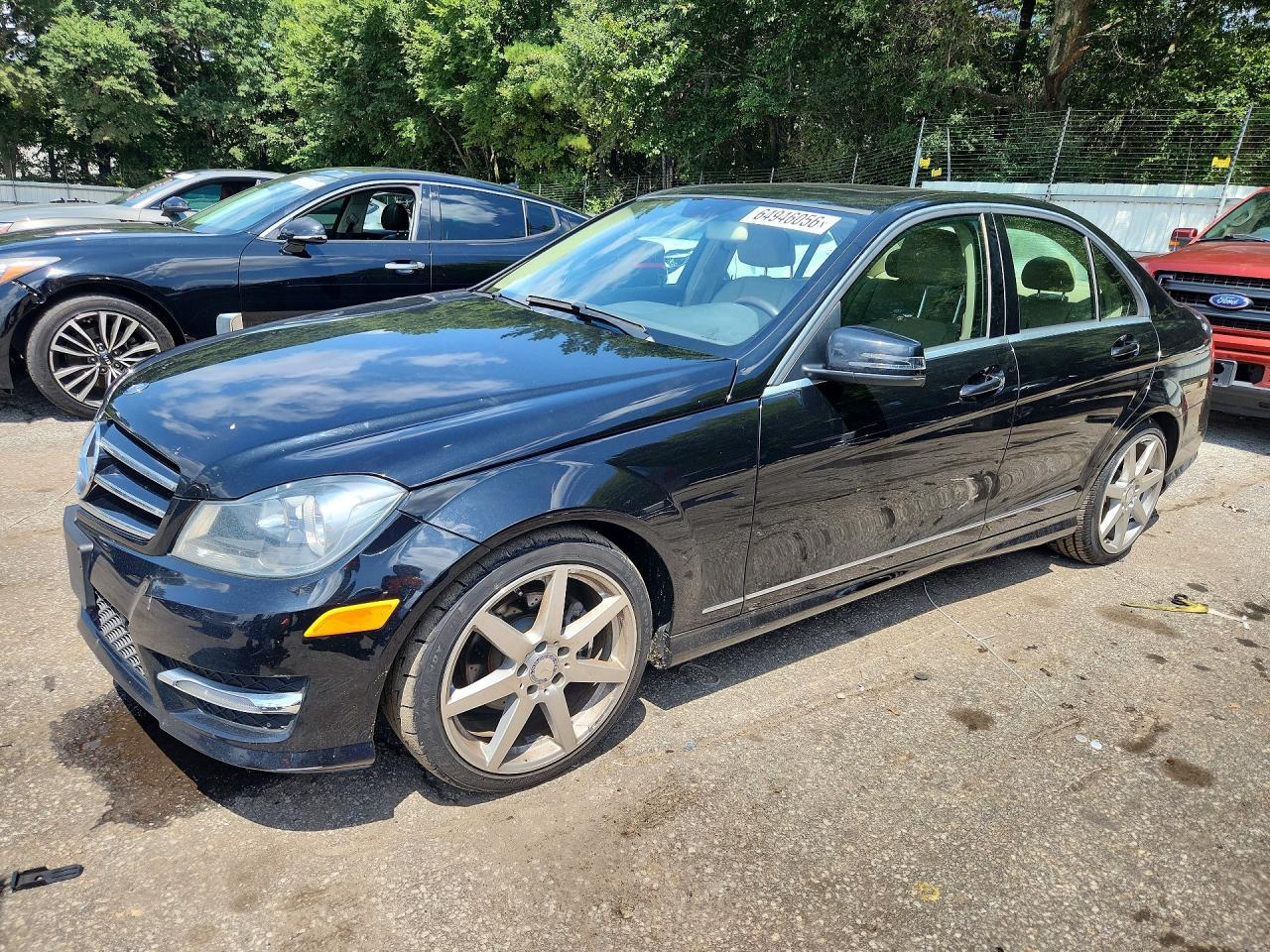 2014 Mercedes-benz C 250 Black vin: WDDGF4HB5EA953918