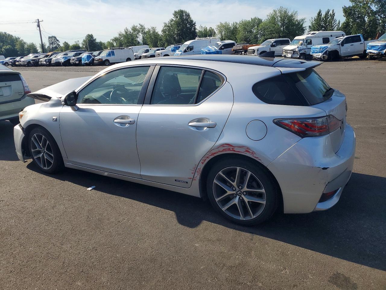 2014 Lexus Ct 200 Silver vin: JTHKD5BH8E2194266