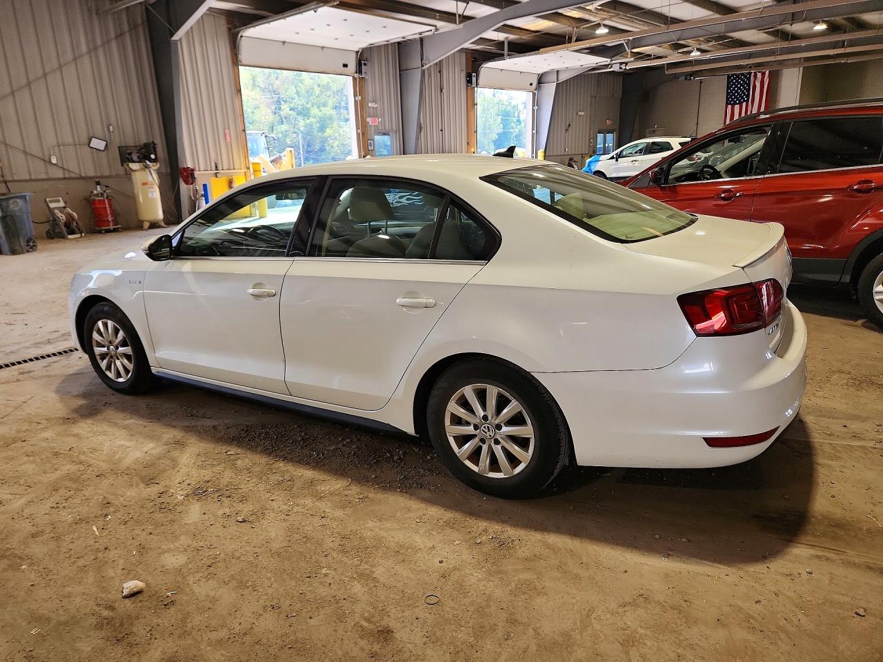 2013 Volkswagen Jetta Hybrid Белый vin: 3VW637AJXDM284156