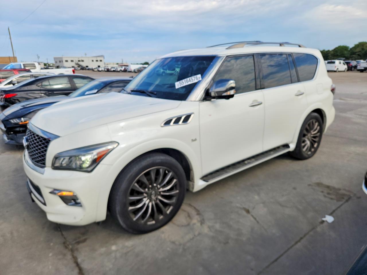 2015 Infiniti Qx80 White vin: JN8AZ2NE9F9082720