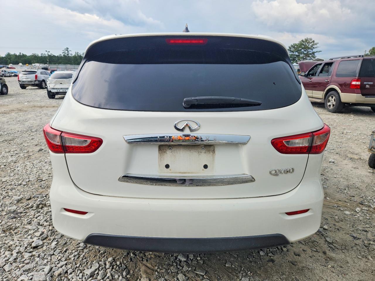 2014 Infiniti Qx60 Base White vin: 5N1AL0MM8EC508839
