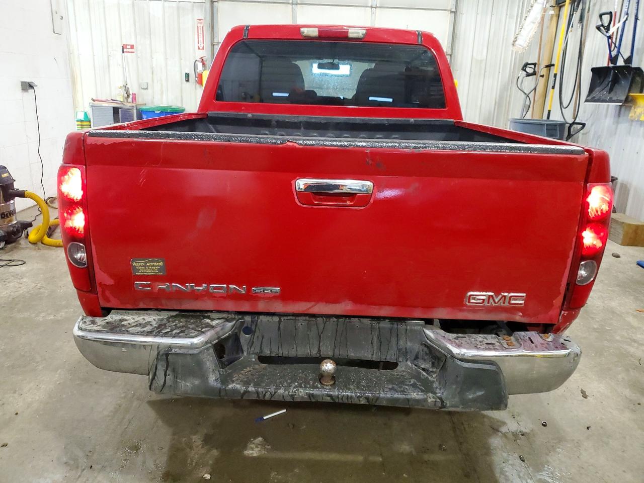 2011 Gmc Canyon Sle Red vin: 1GTD5MF92B8100055