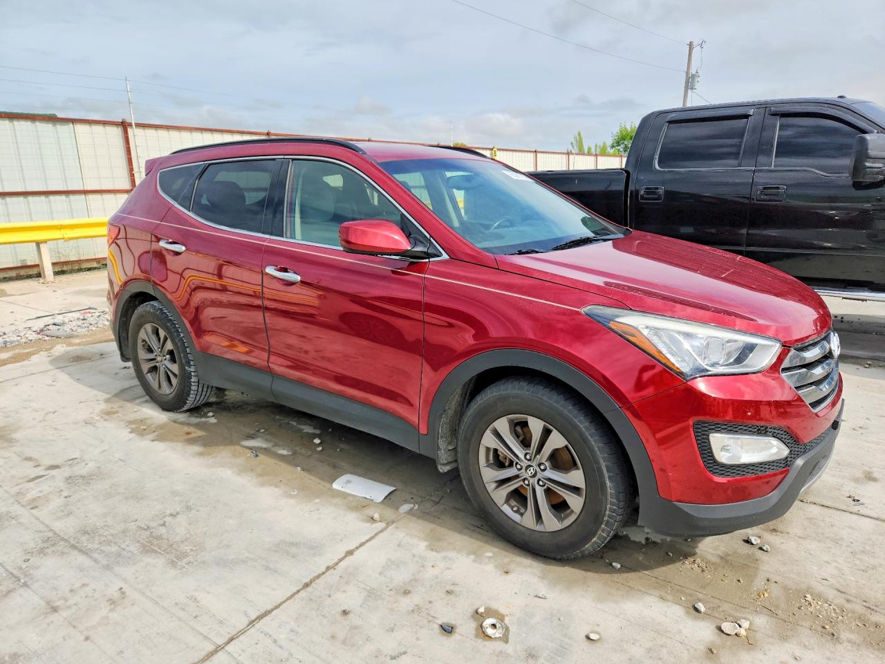 2013 Hyundai Santa Fe Sport 2.4l Red vin: 5XYZU3LB6DG037418