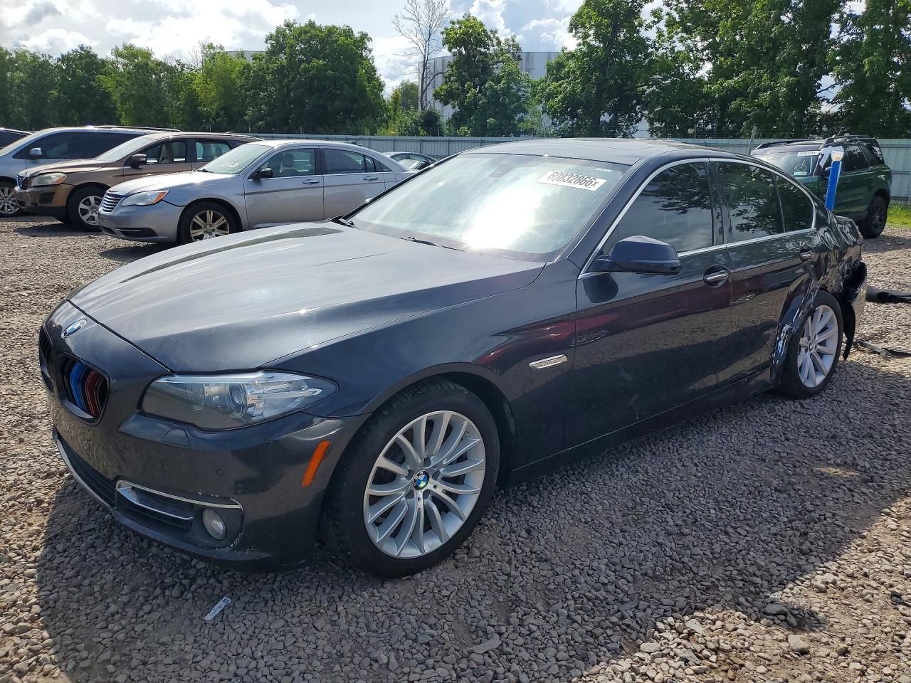 2014 Bmw 528 Xi Черный vin: WBA5A7C5XED219435