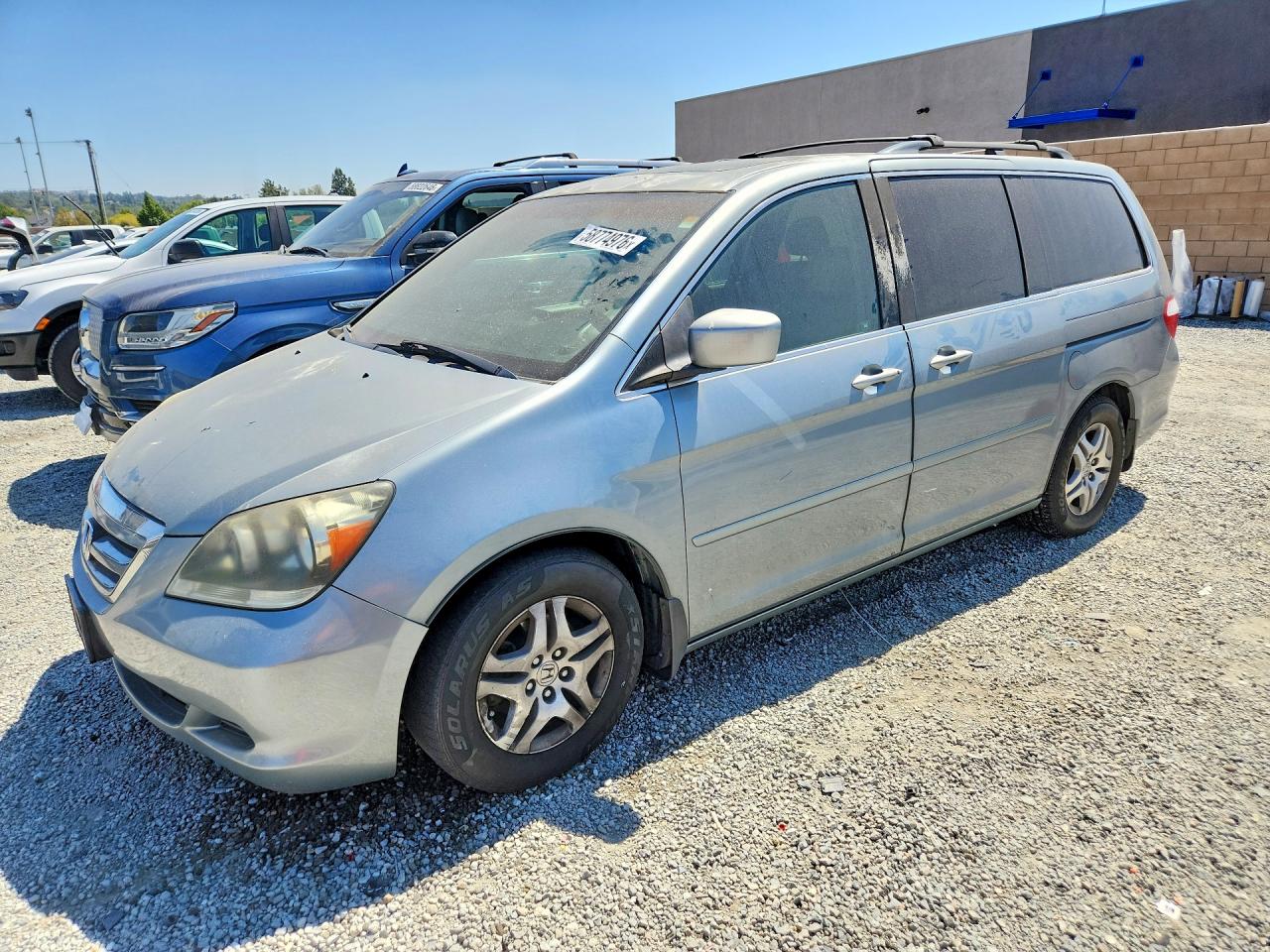 2007 Honda Odyssey Exl Silver vin: 5FNRL38797B002777