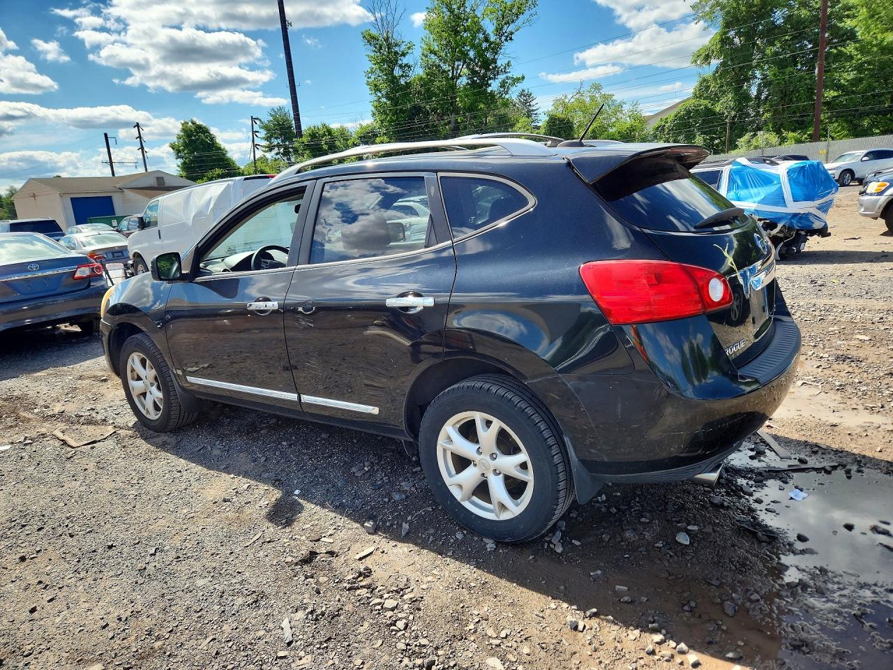 2011 Nissan Rogue S Black vin: JN8AS5MV6BW669119