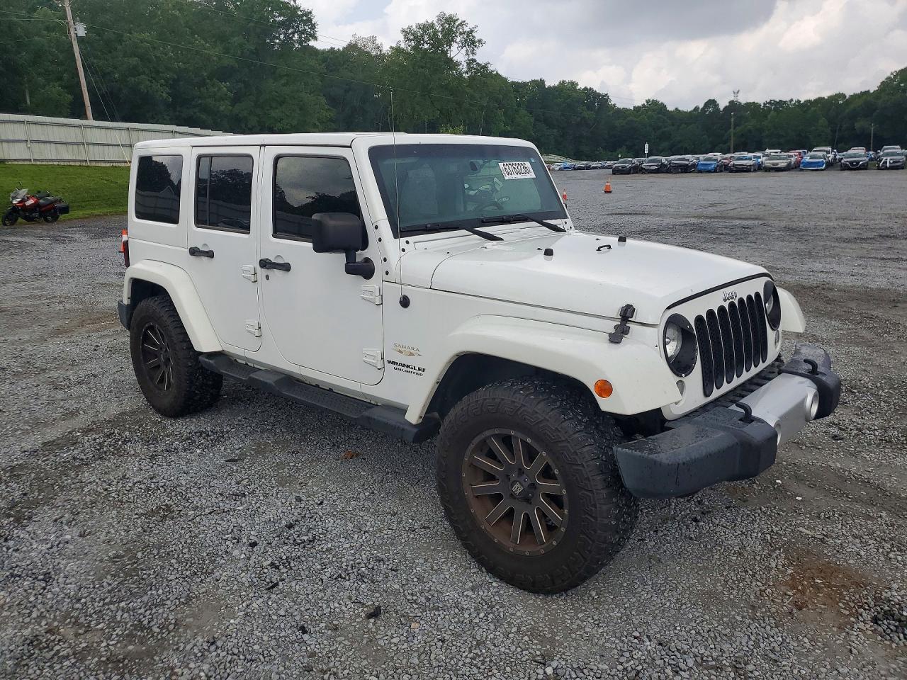 2015 Jeep Wrangler Unlimited Sahara Белый vin: 1C4BJWEG6FL624777