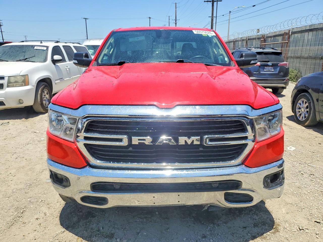 2020 Ram 1500 Big Horn Красный vin: 1C6SRFBT8LN253395