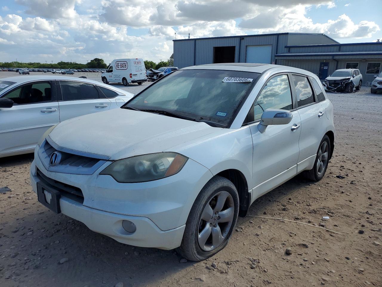 2009 Acura Rdx White vin: 5J8TB18249A008422