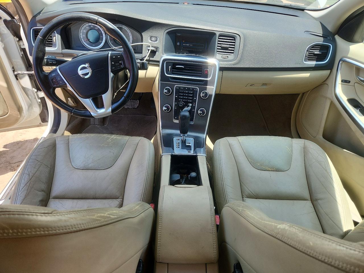 2012 Volvo S60 T5 White vin: YV1622FS7C2053323