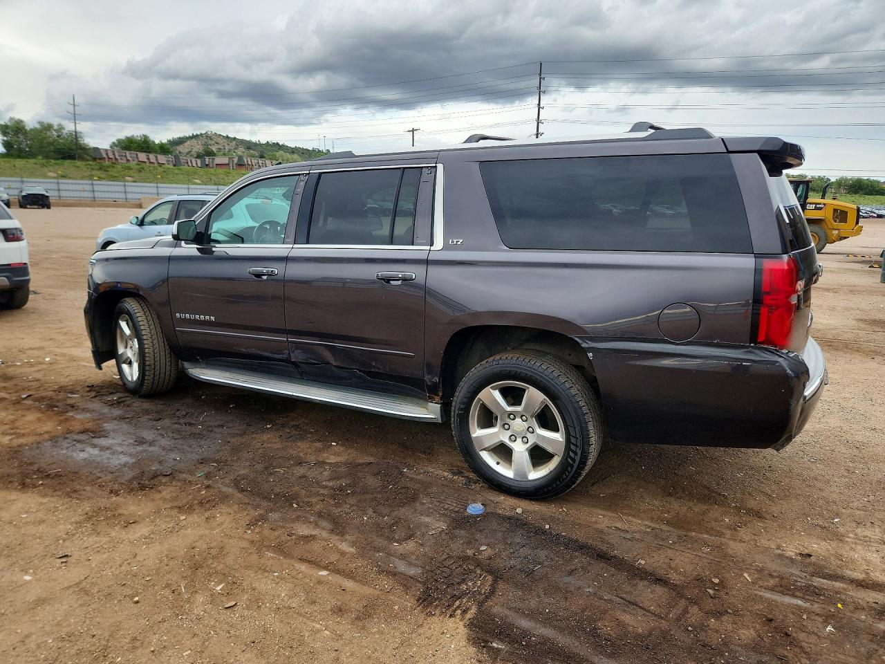 2015 Chevrolet Suburban K1500 Ltz Gray vin: 1GNSKKKC7FR243998