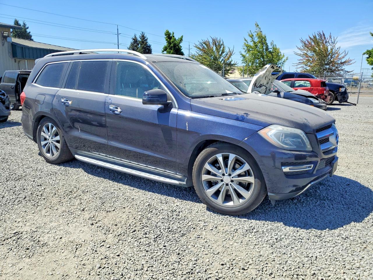 2014 Mercedes-benz Gl 450 4matic Blue vin: 4JGDF7CE2EA307439
